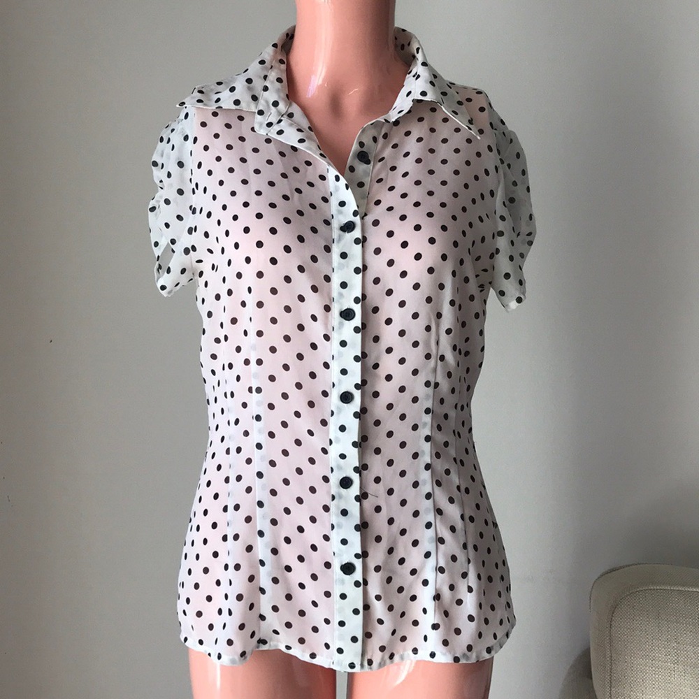 6 Degrees Polka Dot Top